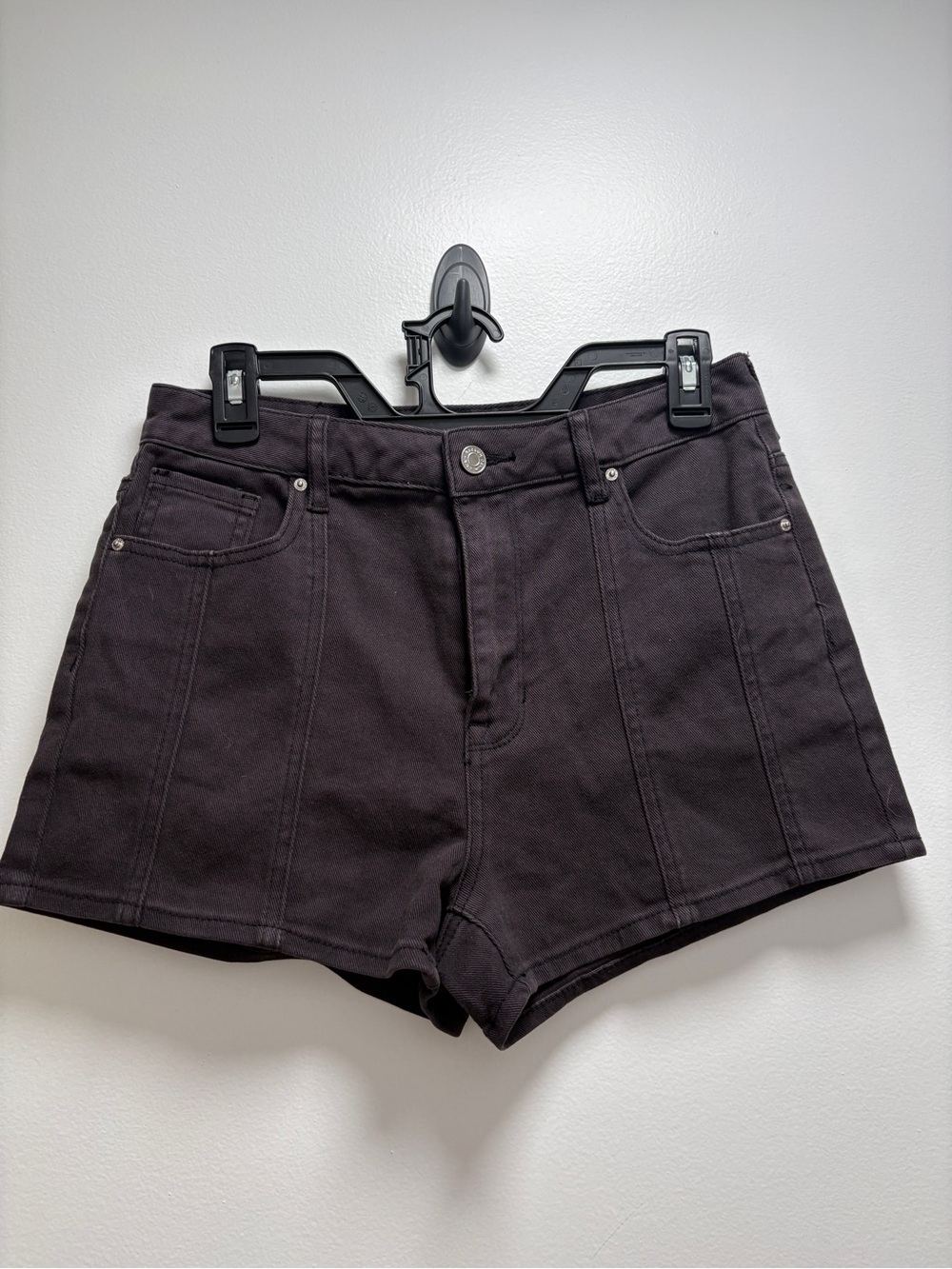 PacSun High-Waist Chocolate Color Women's Shorts stretch